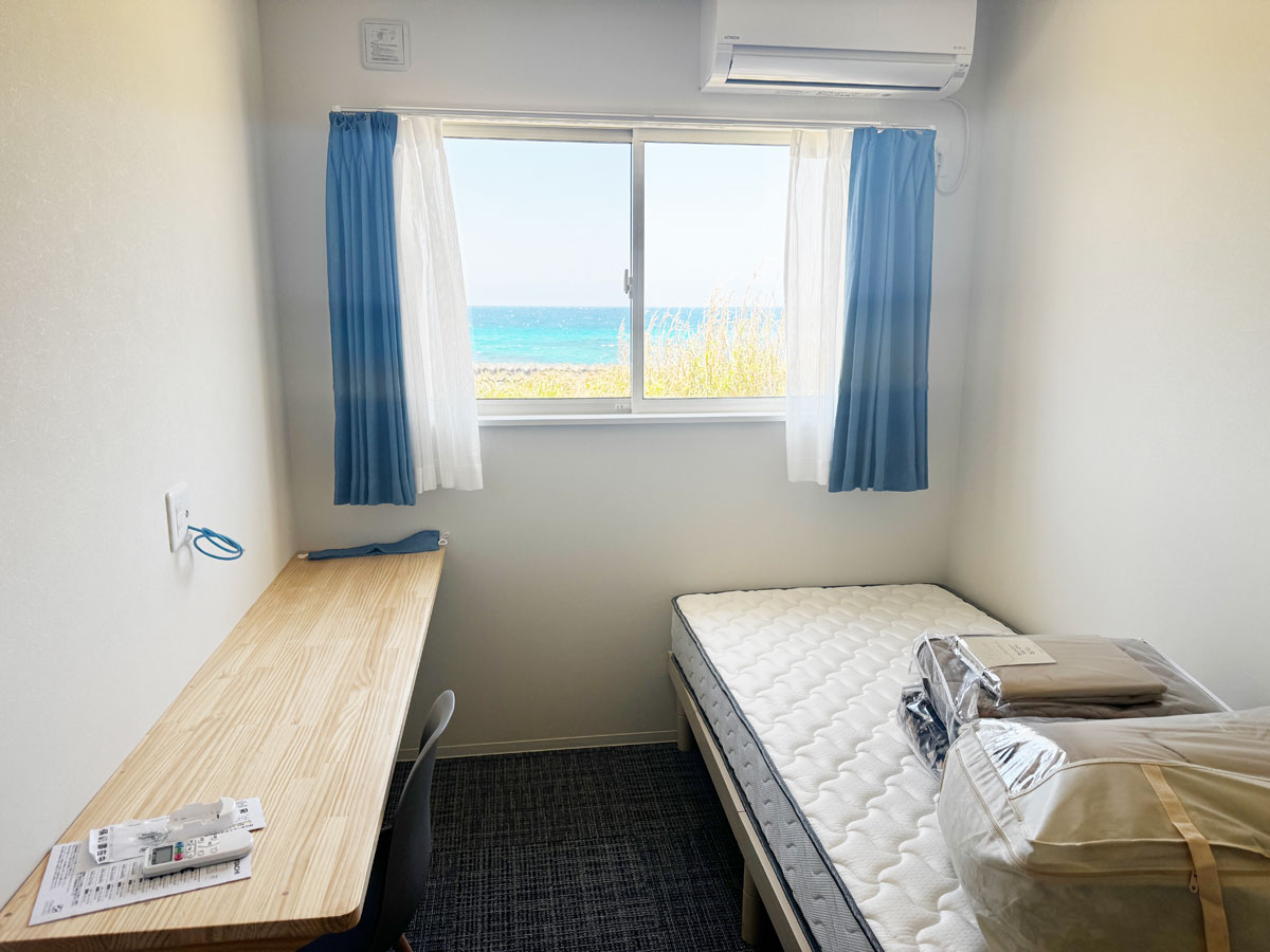 エアコン完備の快適な室内空間